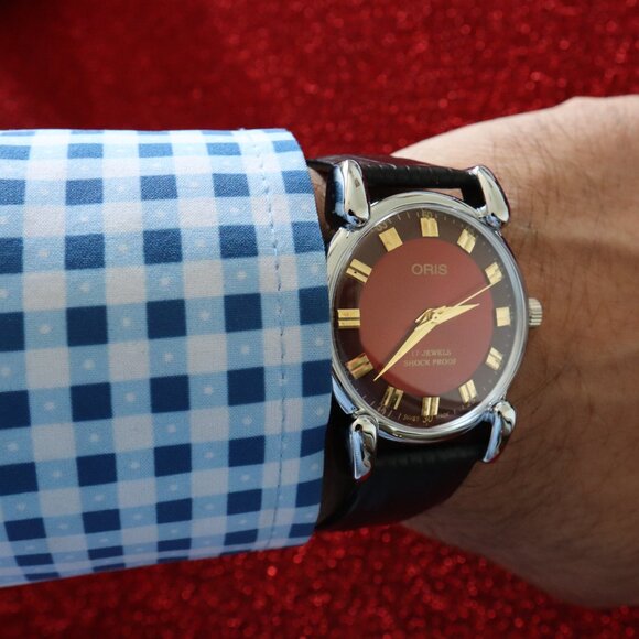 Vintage Oris AM044 Swiss-made, professionally refurbished: 17‑Jewel Manual Wind - Picture 6 of 7